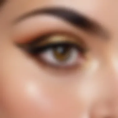 Variety of shadowed eyeliner techniques