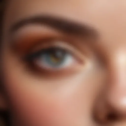 A close-up of bright and defined eyes showcasing a stunning makeup look.