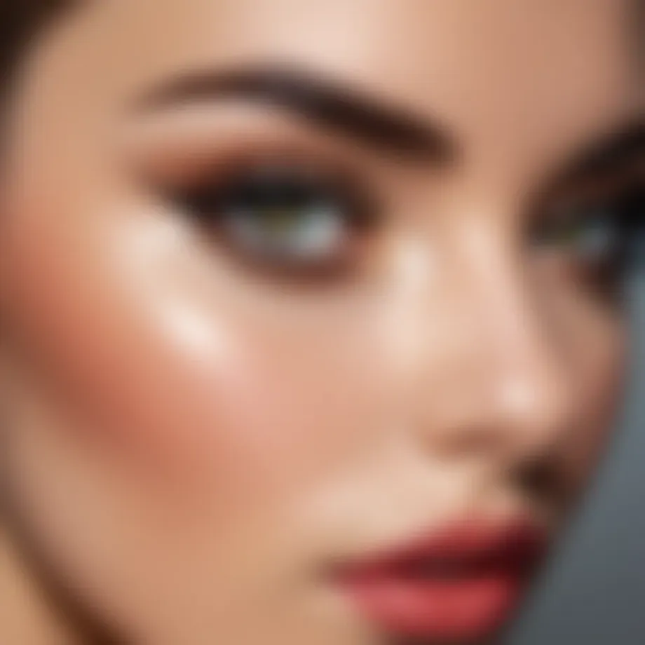 Close-up of beautifully applied single eyelashes enhancing eye beauty