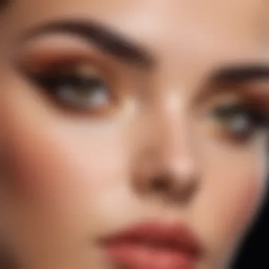 Luxurious thick eyebrows framing a striking gaze