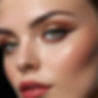 A close-up of a perfectly applied makeup look highlighting natural beauty