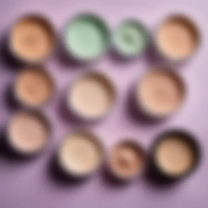 A comparison of setting powders suitable for different skin types