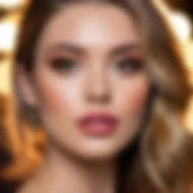 The Influence of Hollywood on Modern Beauty Trends A social media influencer showcasing beauty trends inspired by Hollywood.