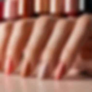 Skin Tones and Complementary Nail Polish Colors A stylish chart illustrating different skin undertones and their complementary nail polish colors.