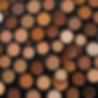 Artistic Palette of Earth Tone Colors Palette of earth tones arranged artistically.