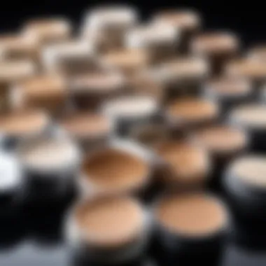 Exploring Various Types of Powder Foundation Different types of powder foundation displayed in elegant containers