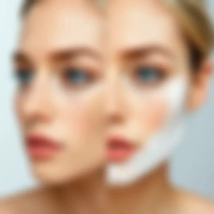 Different skin types with translucent powder