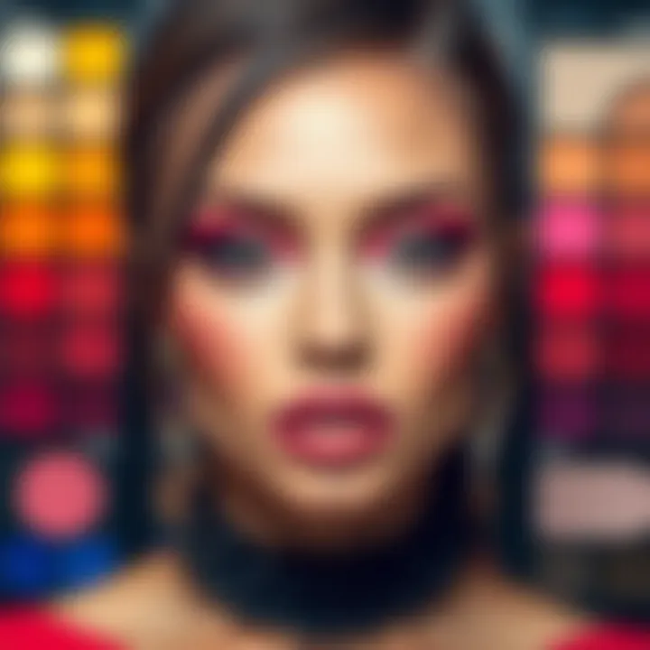 Vibrant Trends in Makeup Vibrant color palette showcasing trendy makeup options