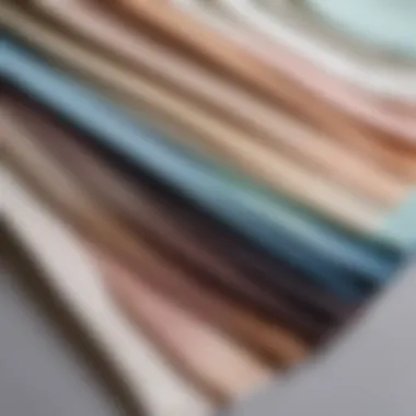 Fabric swatches ideal for cool skin tones