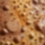 Close-up of cakey skin texture highlighting uneven makeup application