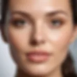 Close-up of radiant skin showcasing the results of facial treatments