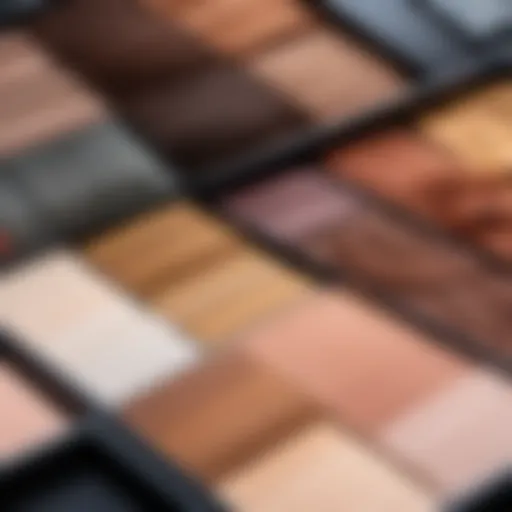 Palette of hair colors showcasing cold undertones