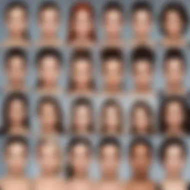 Hairstyles for Every Face Shape A collage of hairstyles that complement various facial structures