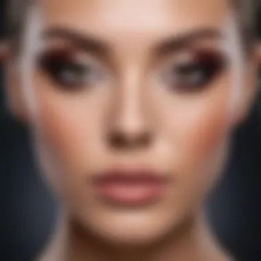 A makeup application tailored to a specific face shape