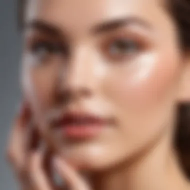 Skincare Tailored to Facial Characteristics An infographic illustrating skincare routines based on facial features