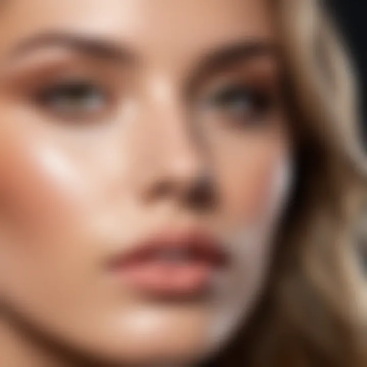 A flawless face makeup look enhanced with foundation setting spray