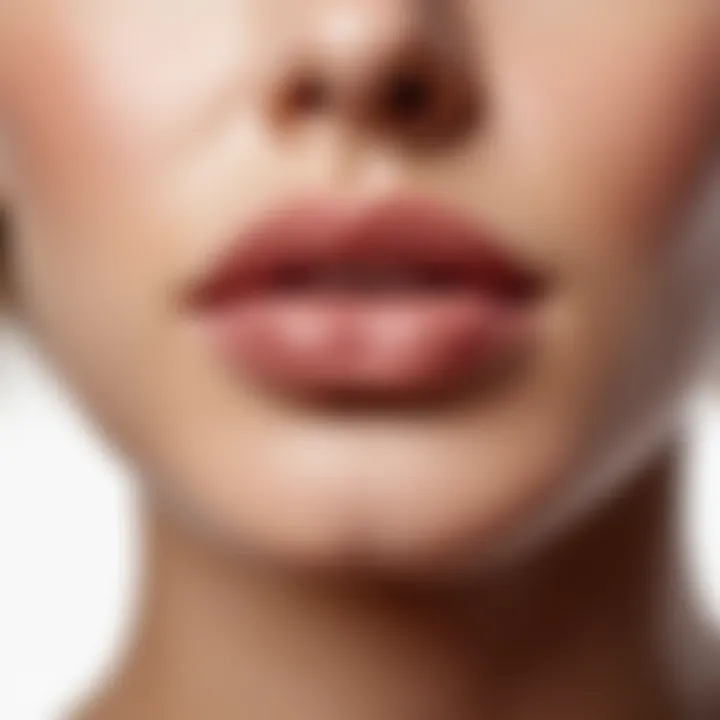 An array of natural ingredients commonly used in lip treatments.