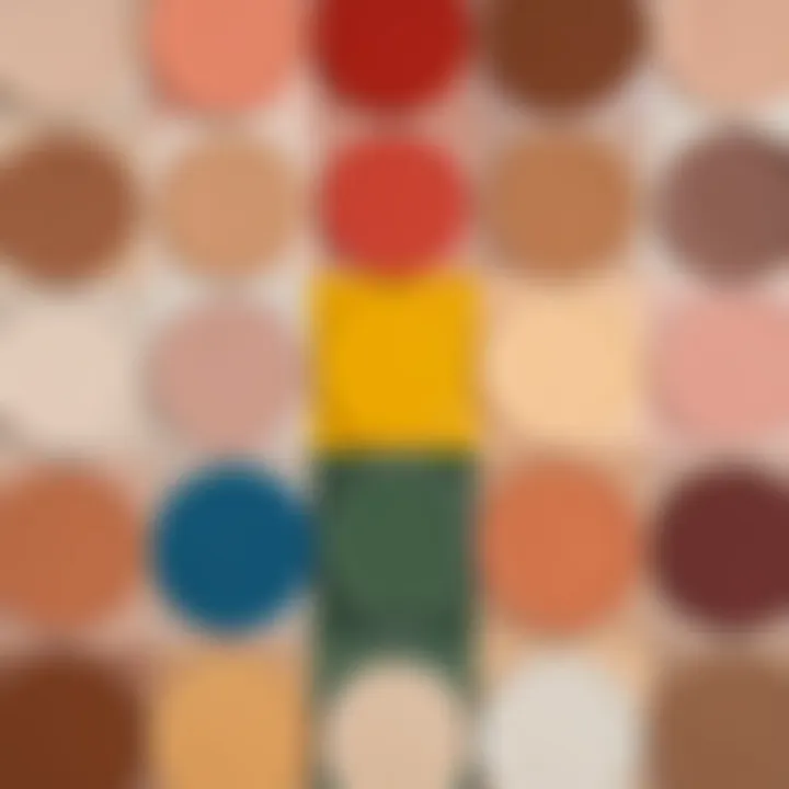 Color wheel showcasing different skin undertones.