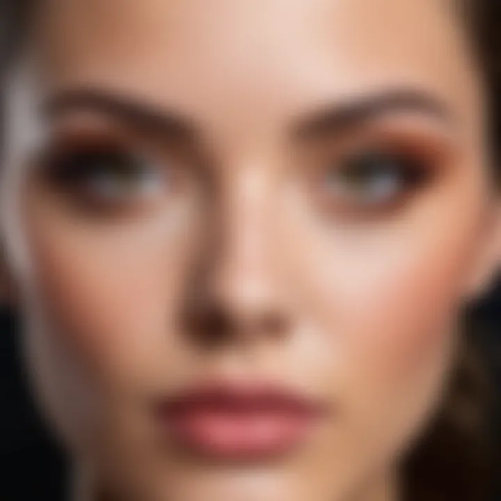 Makeup techniques tailored for oval face features