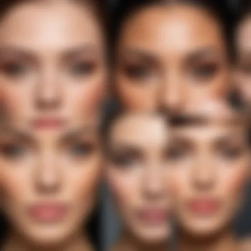 A visual representation of different face shapes