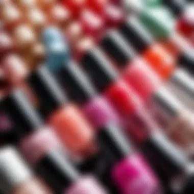 Variety of nail polish shades for brides