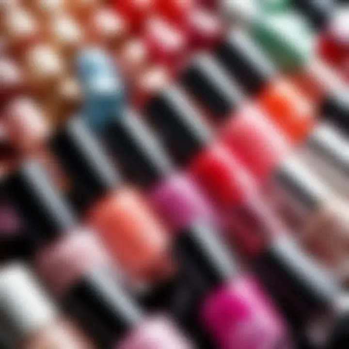 Variety of nail polish shades for brides