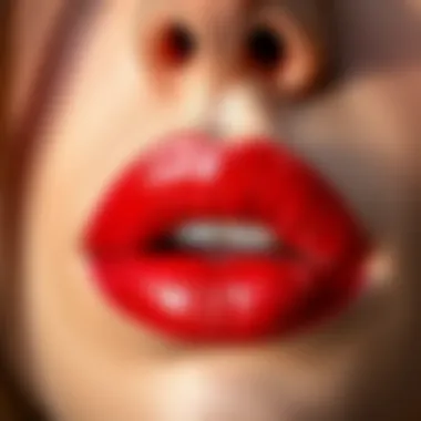 Warm Lipstick for Everyday Glamour Close-up of lips adorned with a warm, inviting lipstick color perfect for daily wear