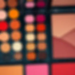 Warm undertone color palette showcasing ideal shades for makeup.