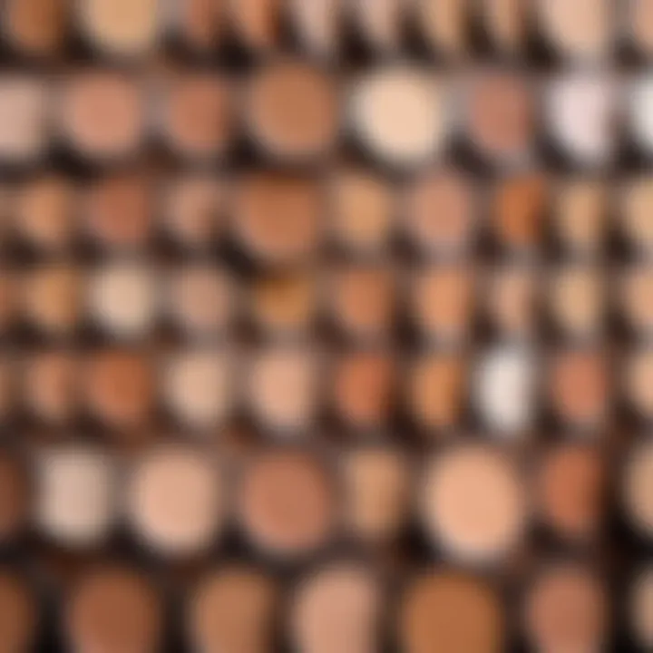 A selection of concealers suitable for wheat-toned skin, showcasing various shades.