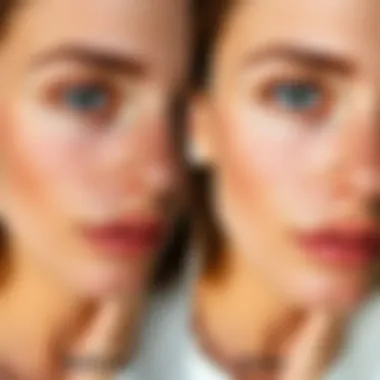 Before and After: The Transformative Effect of Artificial Freckle Spray Before and after comparison highlighting the effect of artificial freckle spray.