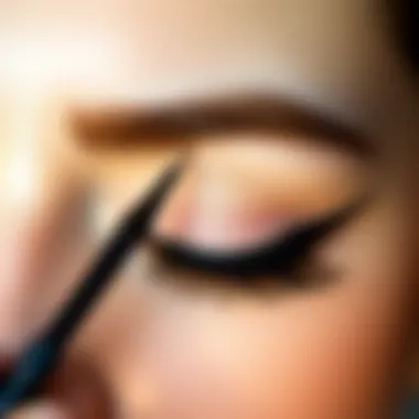 Common mistakes in applying eyeliner on eyelashes.