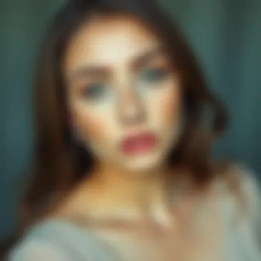 Natural Makeup with Round Eyebrows Natural makeup look complementing round eyebrows