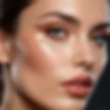 A close-up of defined cheekbones accentuated by makeup techniques