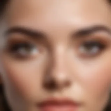 Natural Straight Brow for Oval Face Natural straight brow style that suits oval face shapes