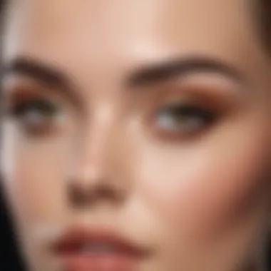 Soft Angled Brow for Square Features Softly angled brow design complementing square facial features